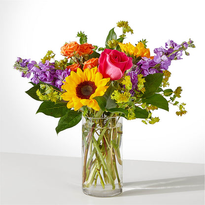 Vibrant Greetings Bouquet –  Queen Ofe Florist, San Jose CA