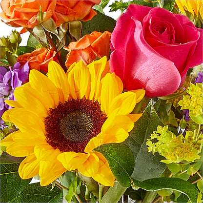 Vibrant Greetings Bouquet –  Queen Ofe Florist, San Jose CA