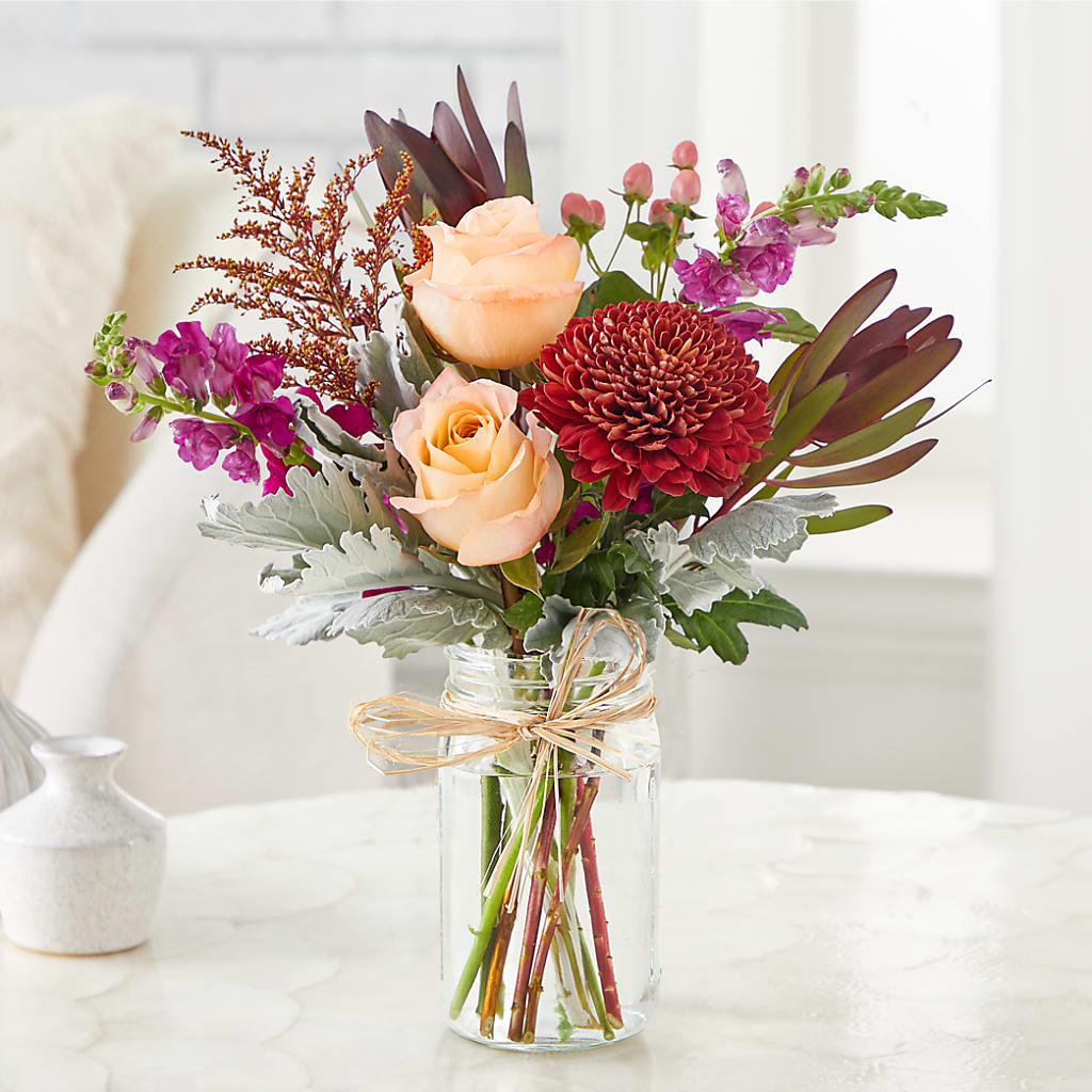 Moody Hues Bouquet –  Queen Ofe Florist, San Jose CA