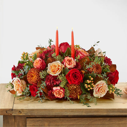 Gather Near Centerpiece –  Queen Ofe Florist, San Jose CA