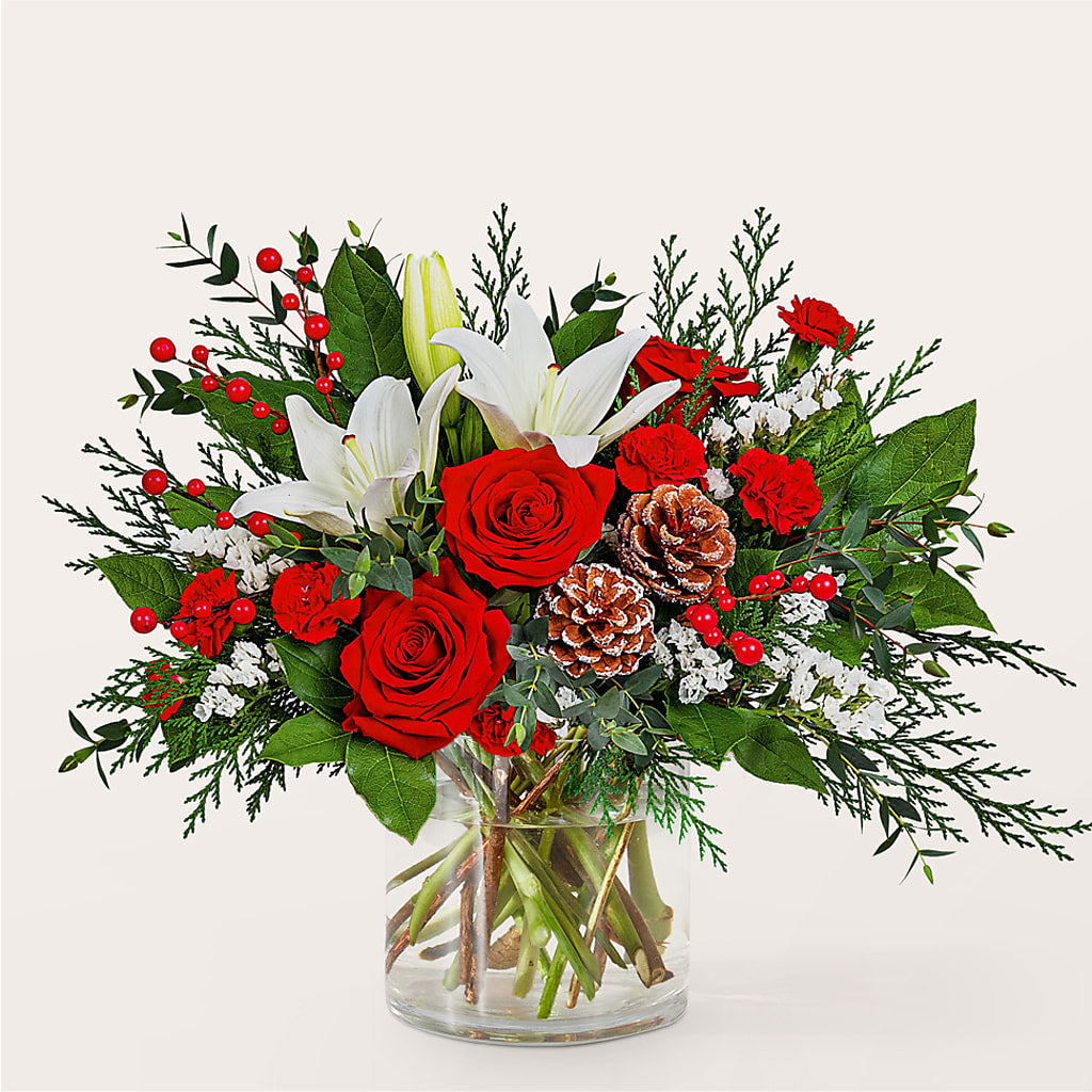 Best in Snow Bouquet –  Queen Ofe Florist, San Jose CA