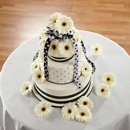 Simple Sophistication Cake Décor –  Queen Ofe Florist, San Jose CA