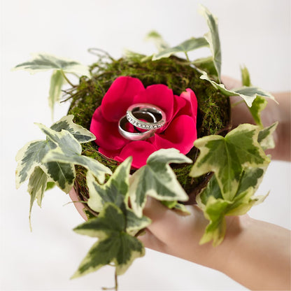 Lila Rose Ring Nest –  Queen Ofe Florist, San Jose CA