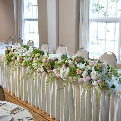 State of Joy Head Table Arrangement –  Queen Ofe Florist, San Jose CA