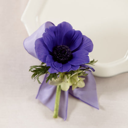 Purple Passion Boutonniere –  Queen Ofe Florist, San Jose CA