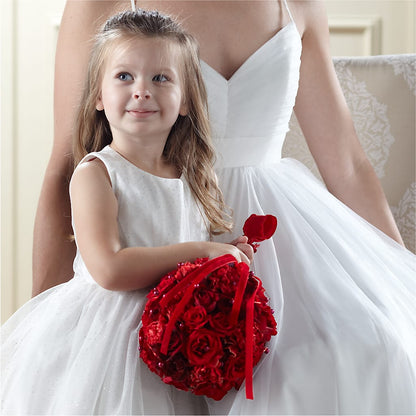 Pure at Heart Flower Girl Arrangement –  Queen Ofe Florist, San Jose CA